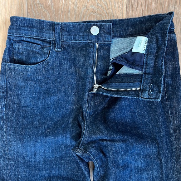 J Brand High Waisted Skinny Jeans - Resolute Dark Blue Jeans - Size 26 - Picture 4 of 16